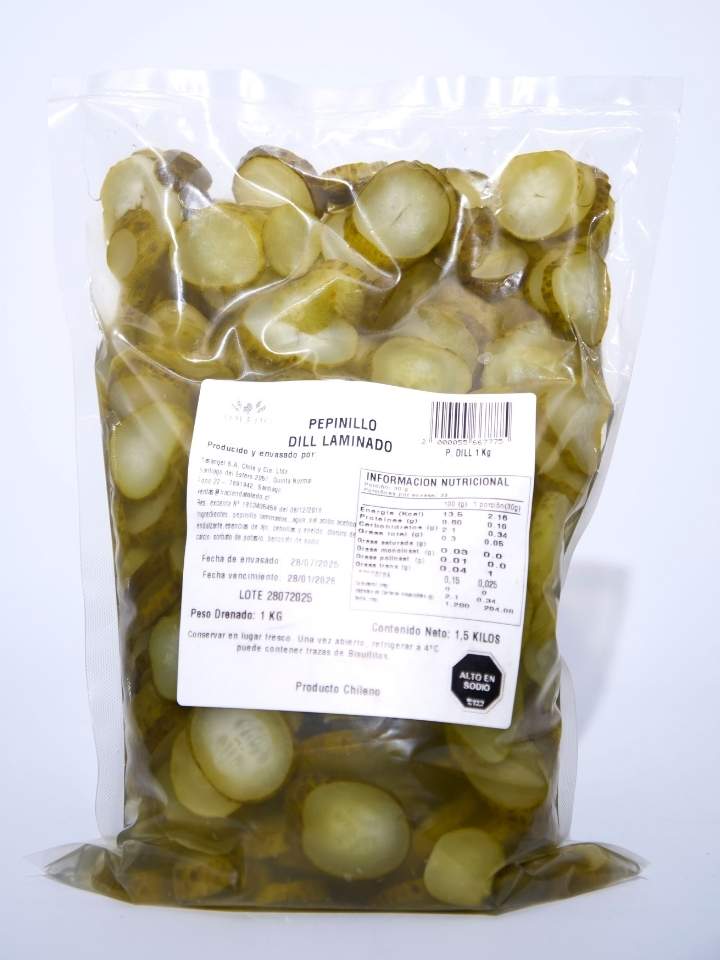 Pepinillo Dill Laminado 1K – TOLEDO